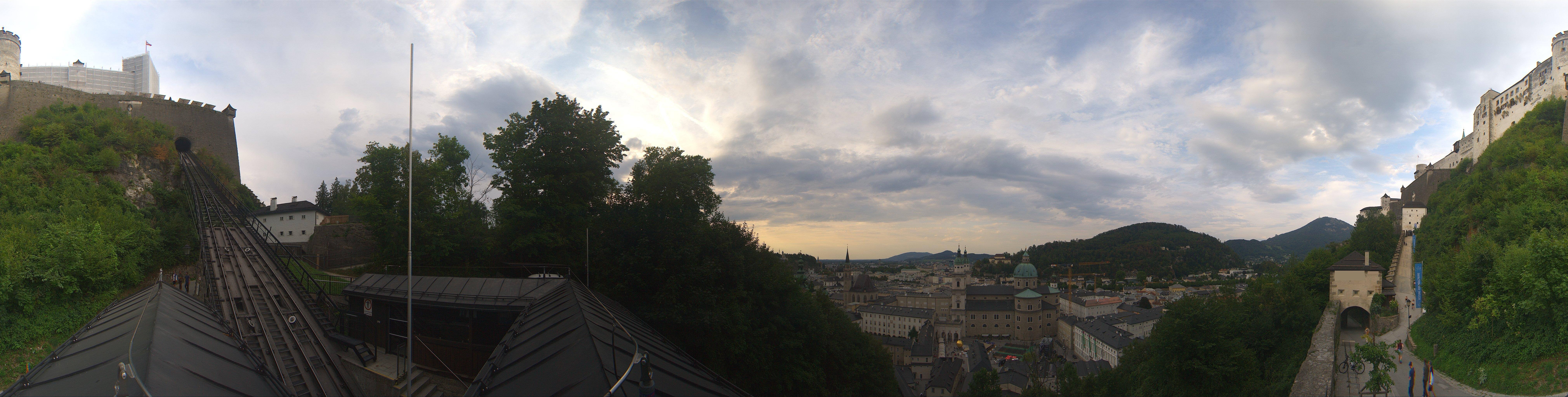Archiv Foto Webcam Panorama Salzburg Festungsbahn