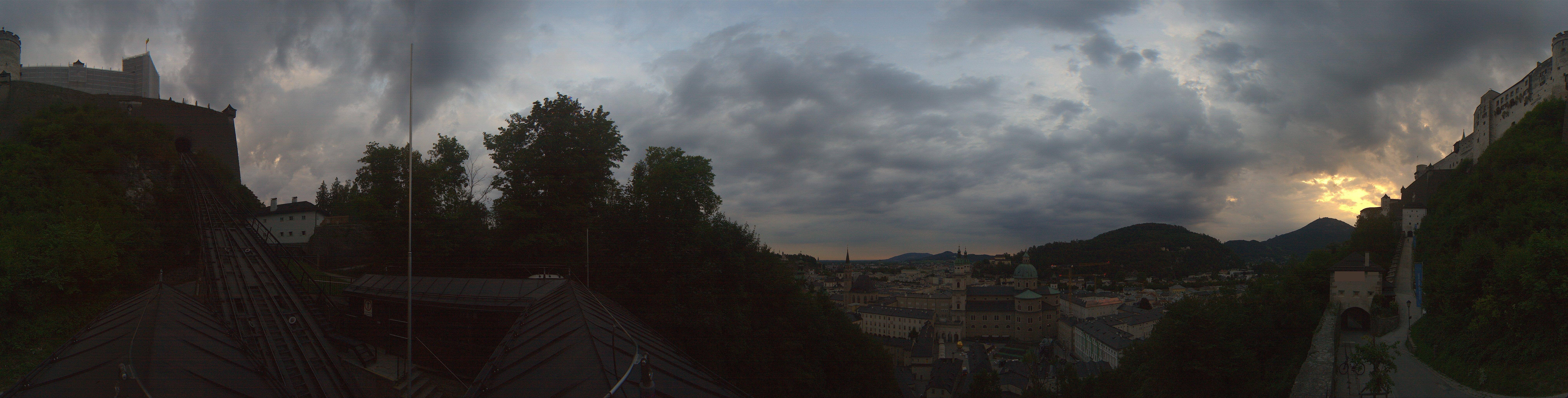 Archiv Foto Webcam Panorama Salzburg Festungsbahn
