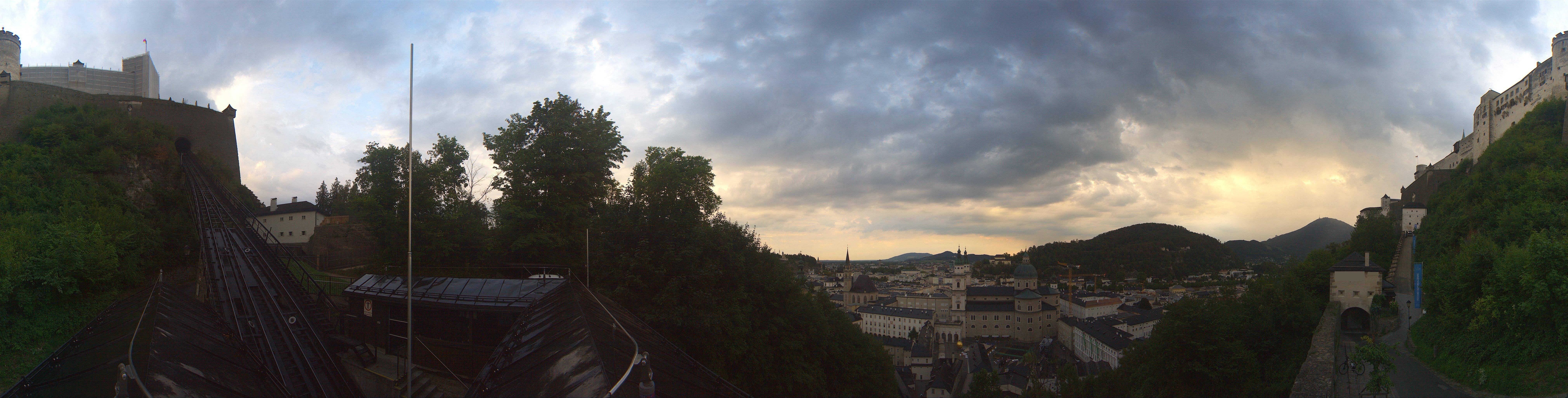 Archiv Foto Webcam Panorama Salzburg Festungsbahn