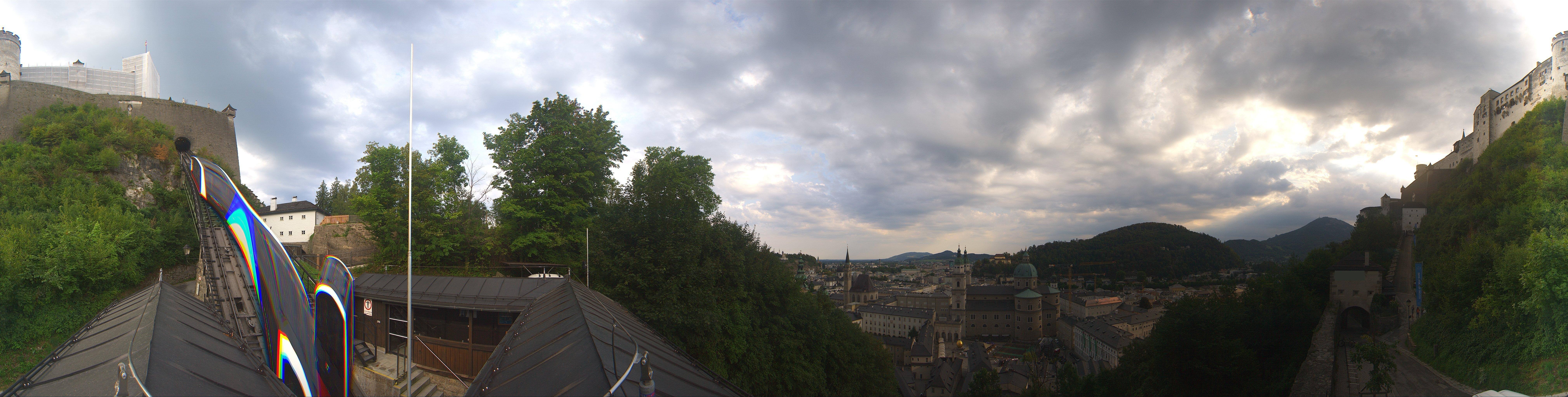Archiv Foto Webcam Panorama Salzburg Festungsbahn