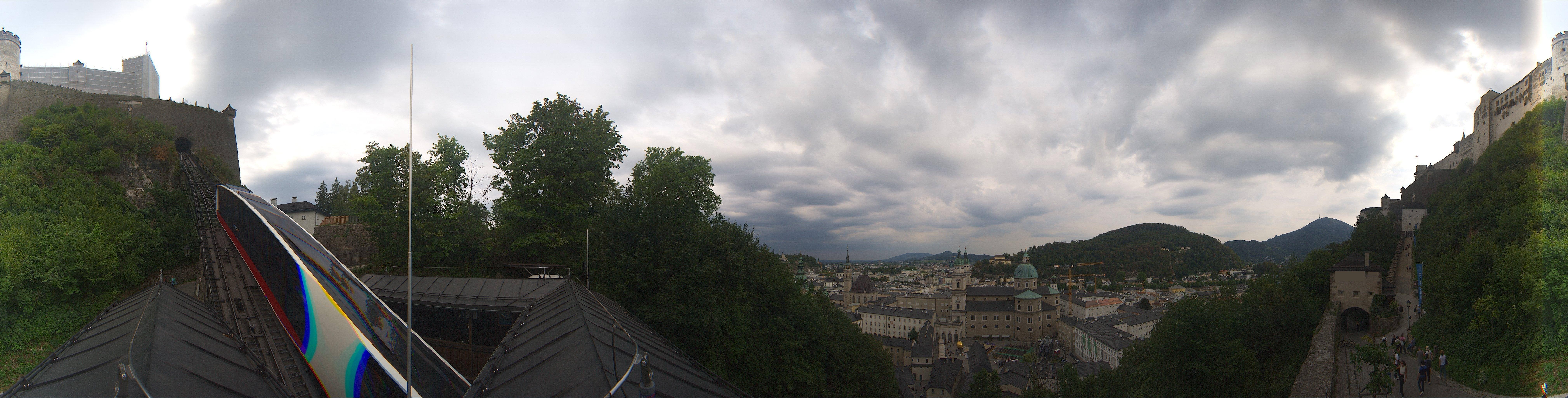 Archiv Foto Webcam Panorama Salzburg Festungsbahn