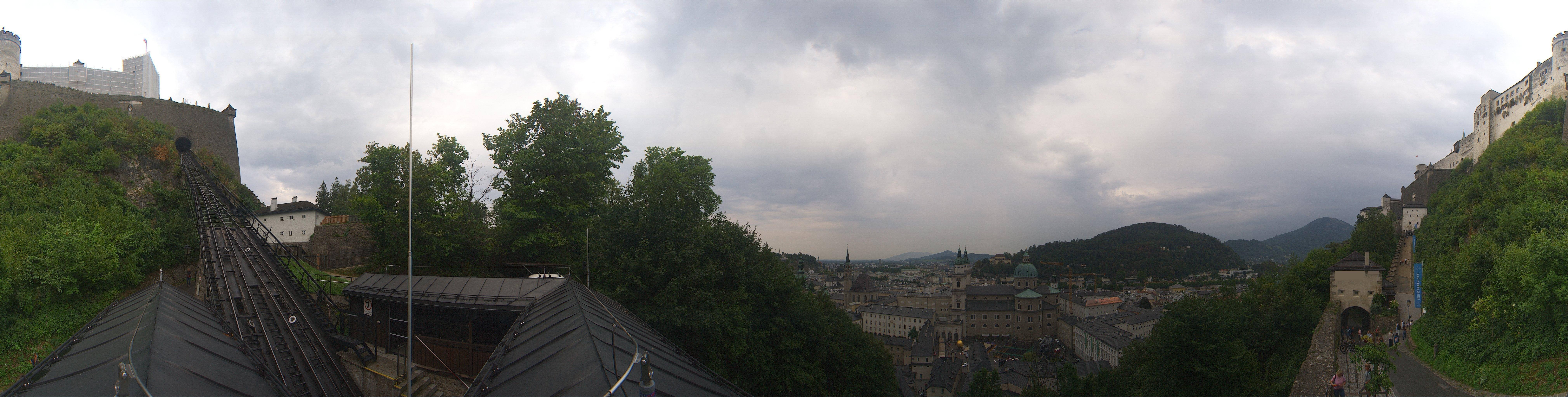 Archiv Foto Webcam Panorama Salzburg Festungsbahn