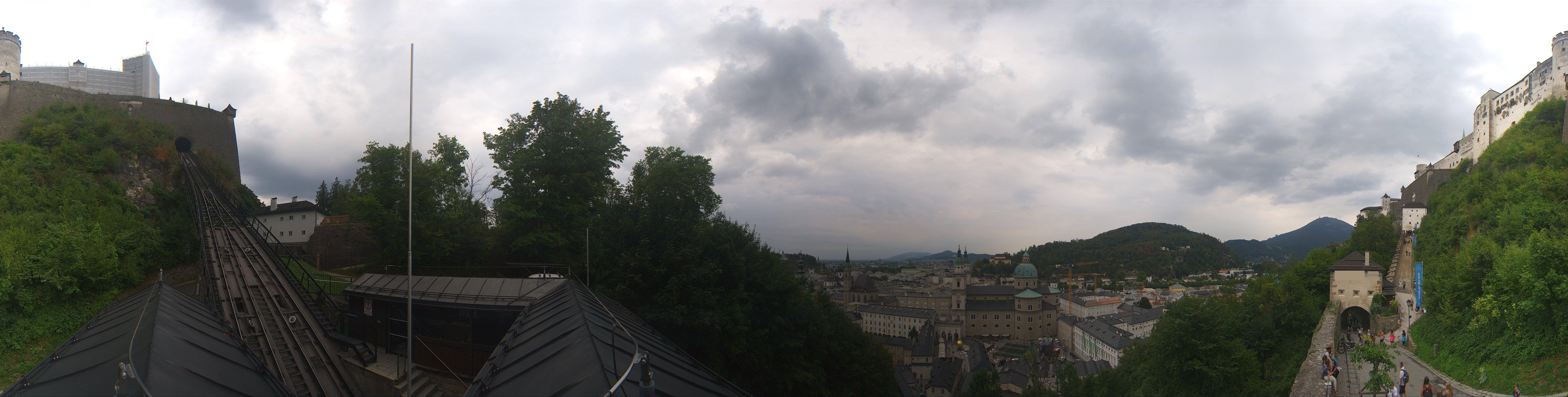 Archiv Foto Webcam Panorama Salzburg Festungsbahn