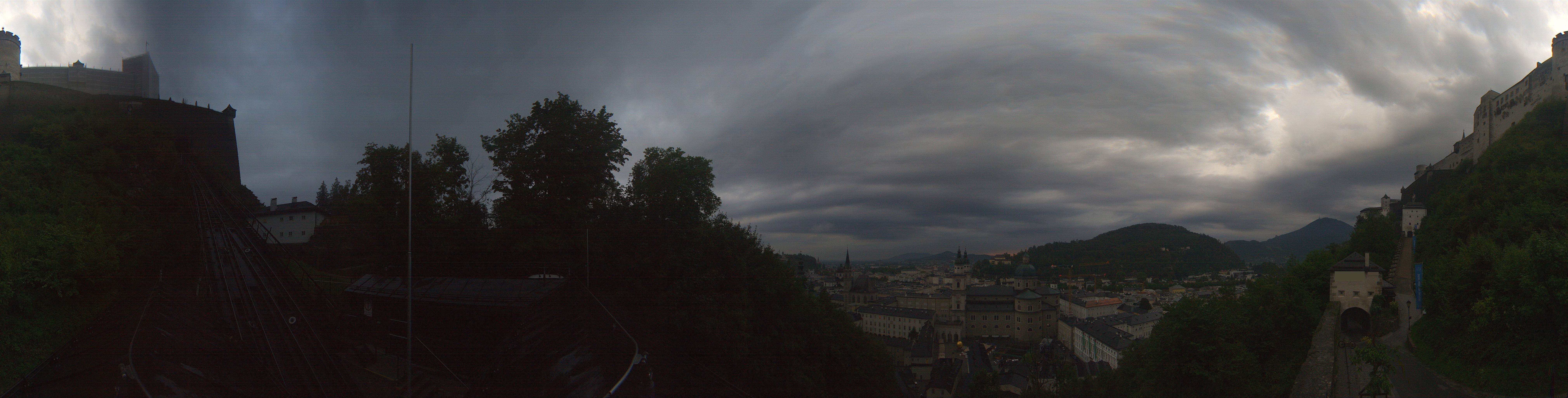 Archiv Foto Webcam Panorama Salzburg Festungsbahn