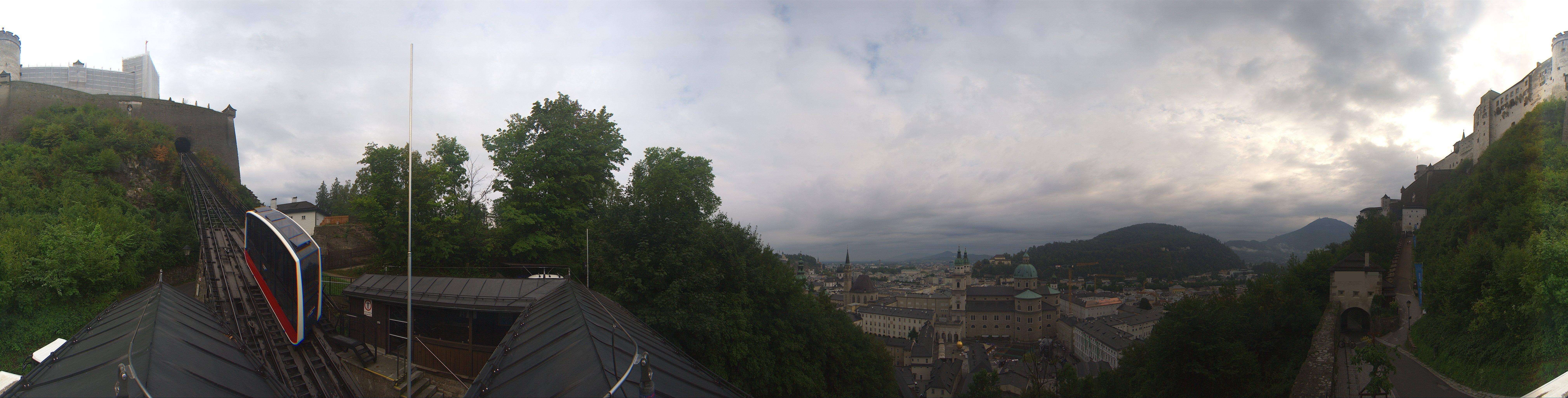 Archiv Foto Webcam Panorama Salzburg Festungsbahn