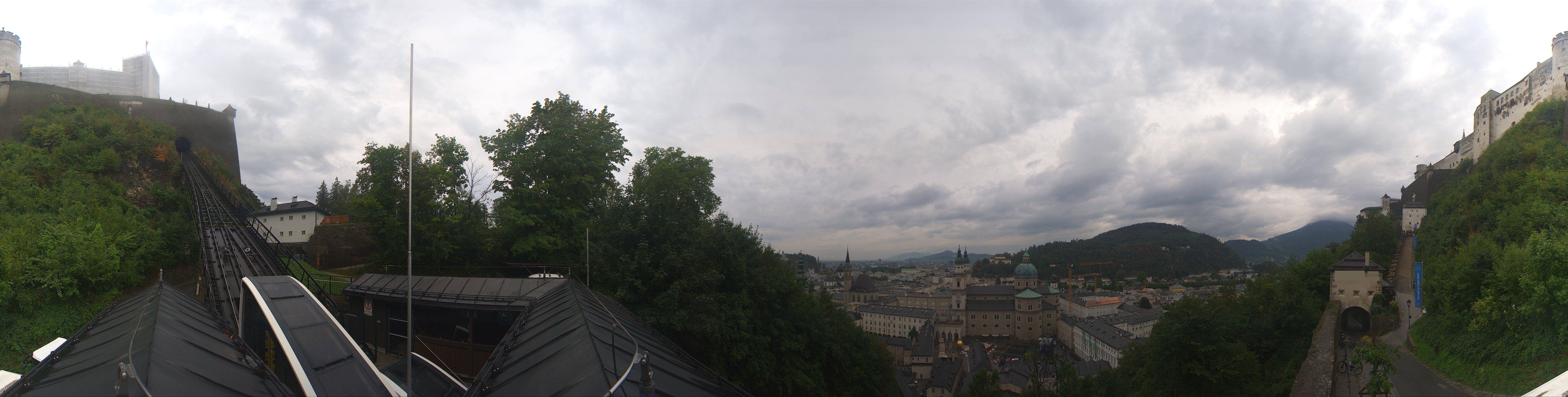 Archiv Foto Webcam Panorama Salzburg Festungsbahn