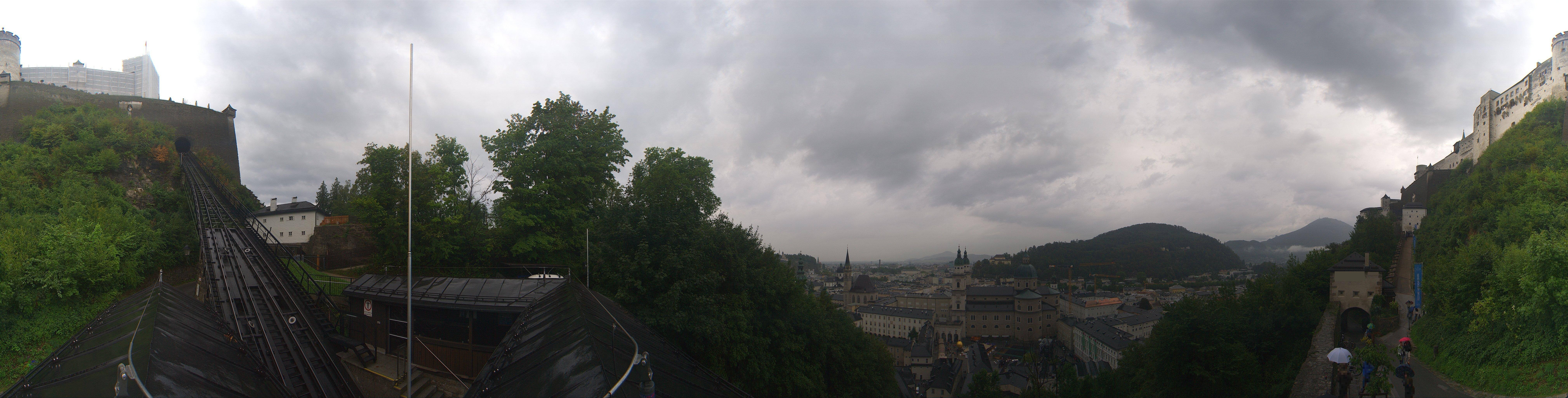 Archiv Foto Webcam Panorama Salzburg Festungsbahn