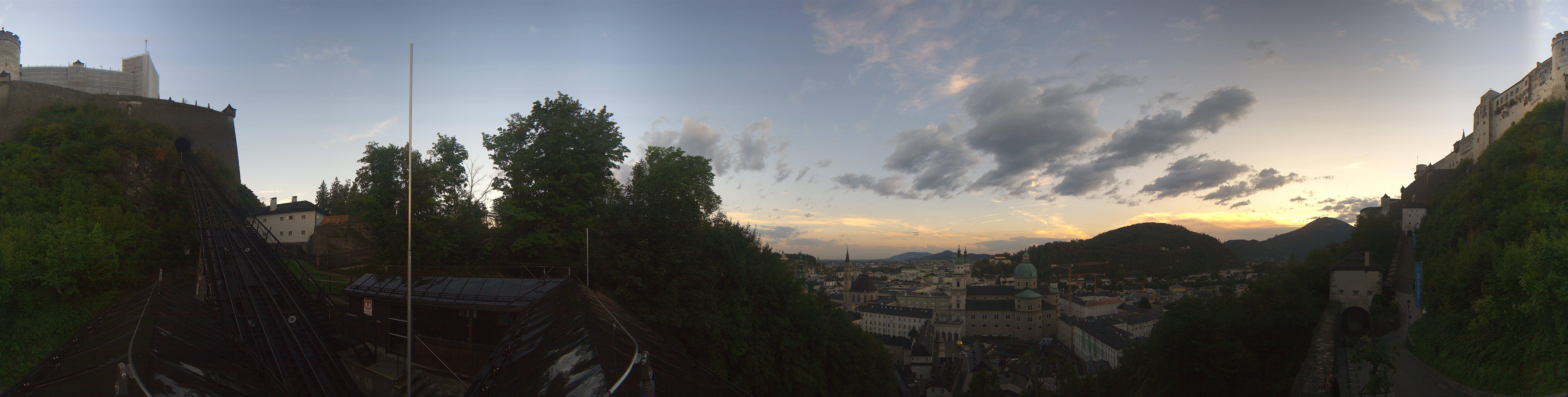 Archiv Foto Webcam Panorama Salzburg Festungsbahn