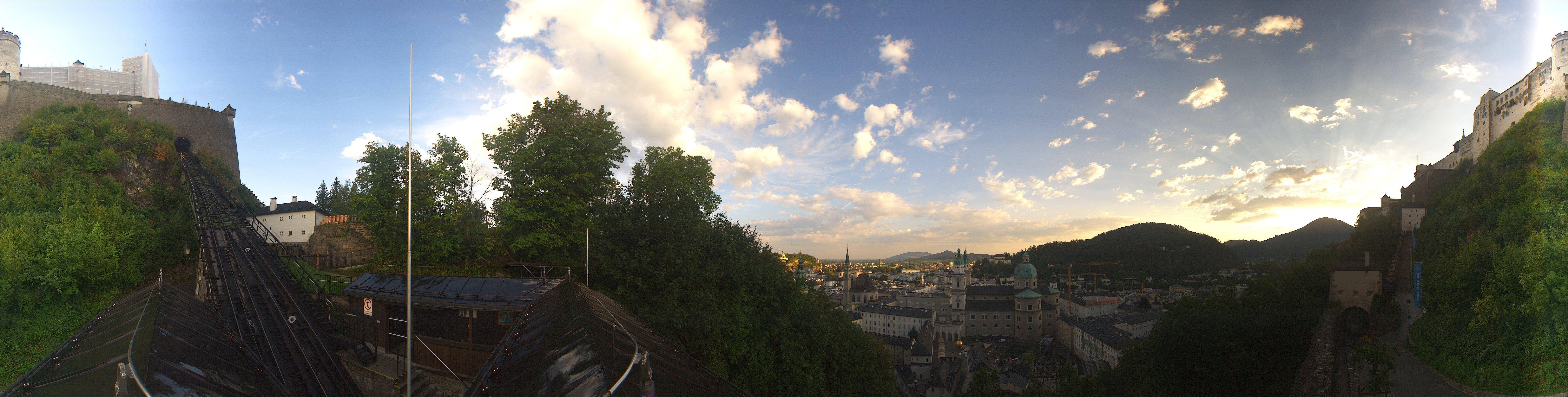Archiv Foto Webcam Panorama Salzburg Festungsbahn