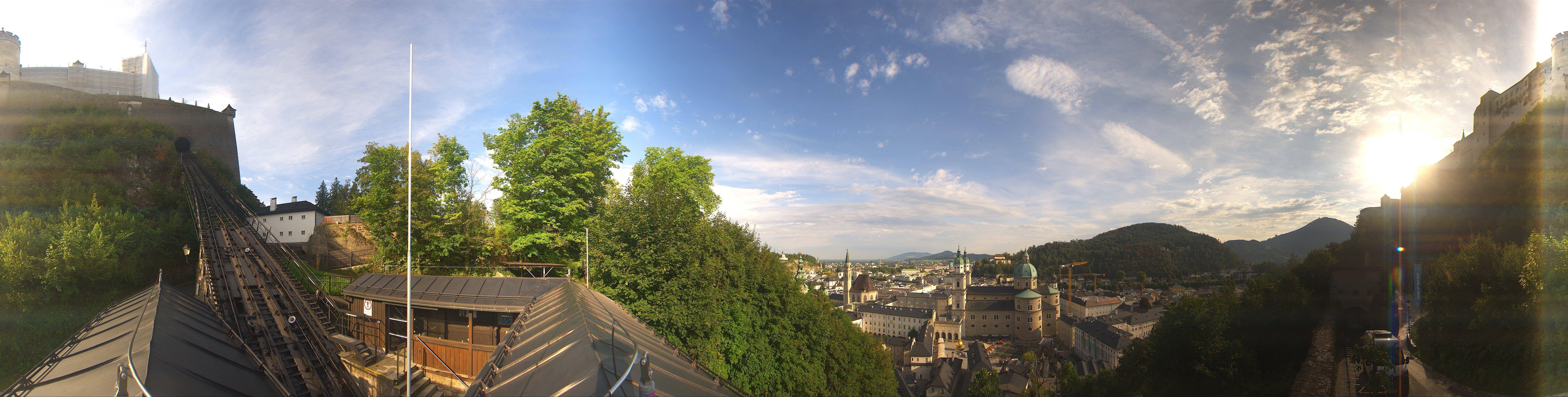 Archiv Foto Webcam Panorama Salzburg Festungsbahn