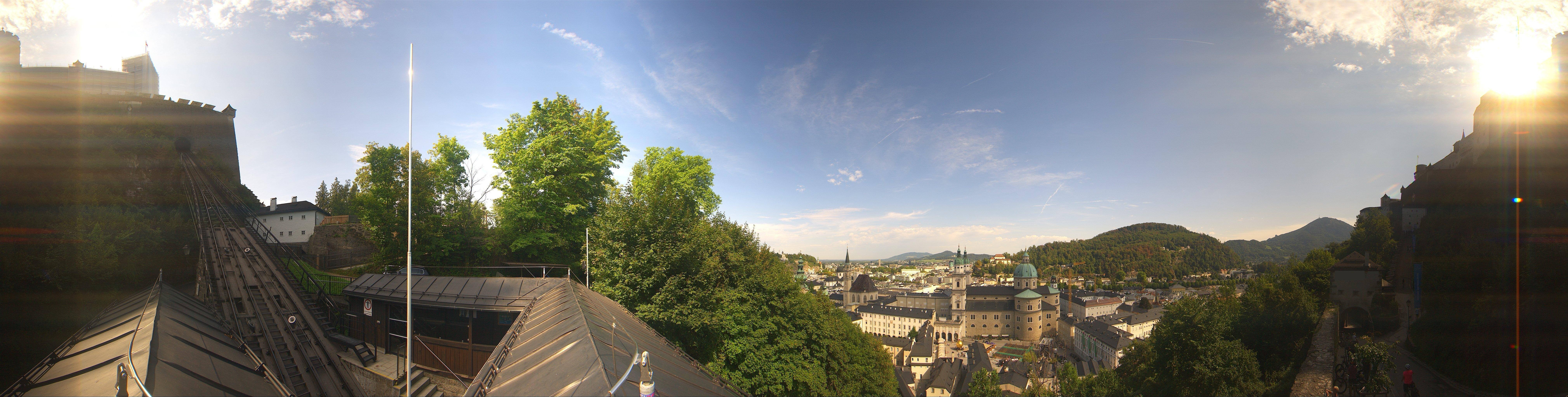 Archiv Foto Webcam Panorama Salzburg Festungsbahn