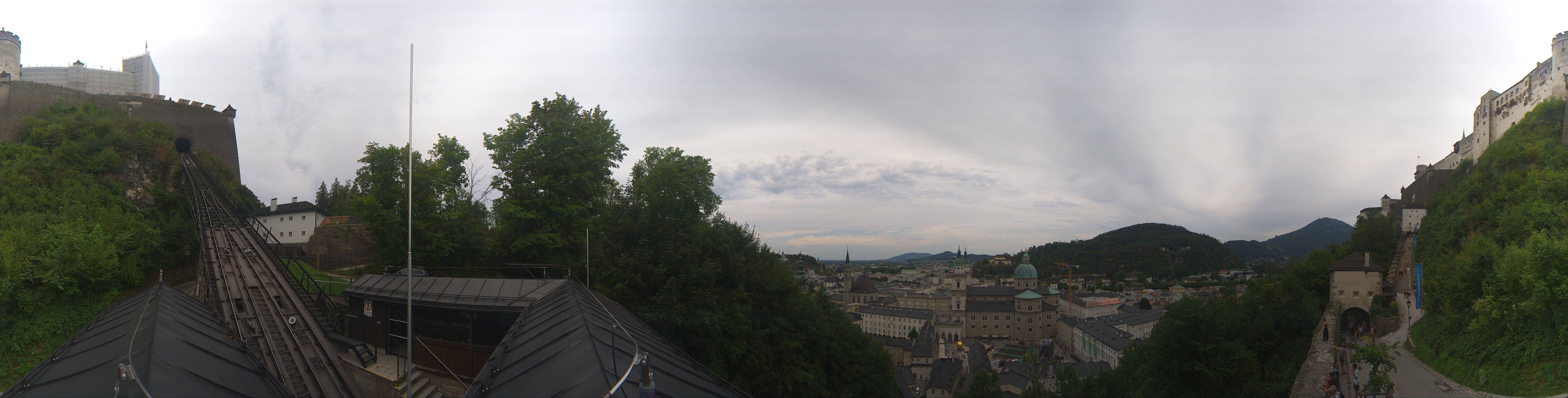 Archiv Foto Webcam Panorama Salzburg Festungsbahn
