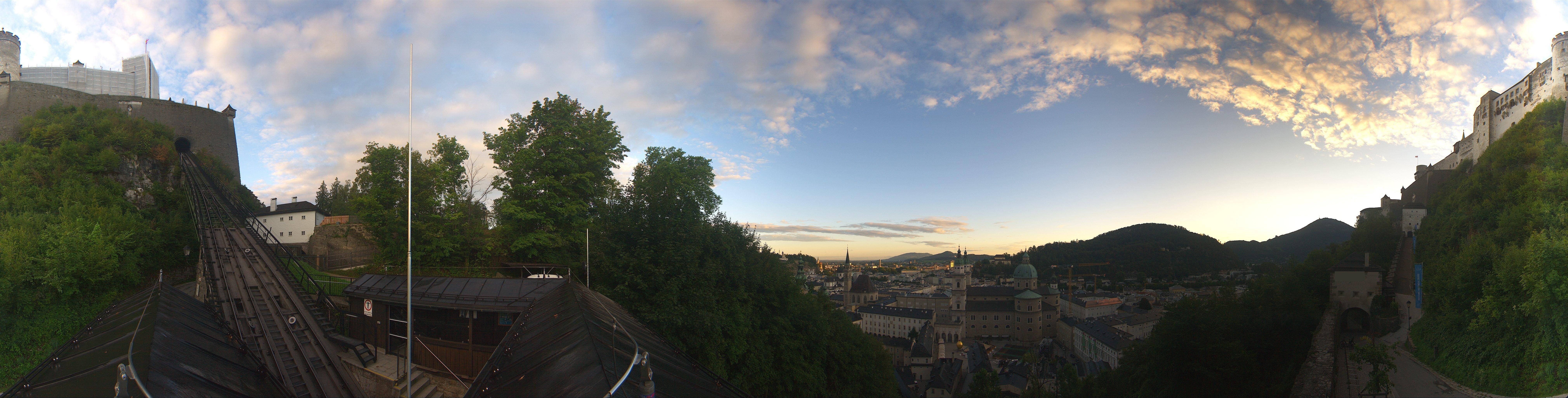 Archiv Foto Webcam Panorama Salzburg Festungsbahn