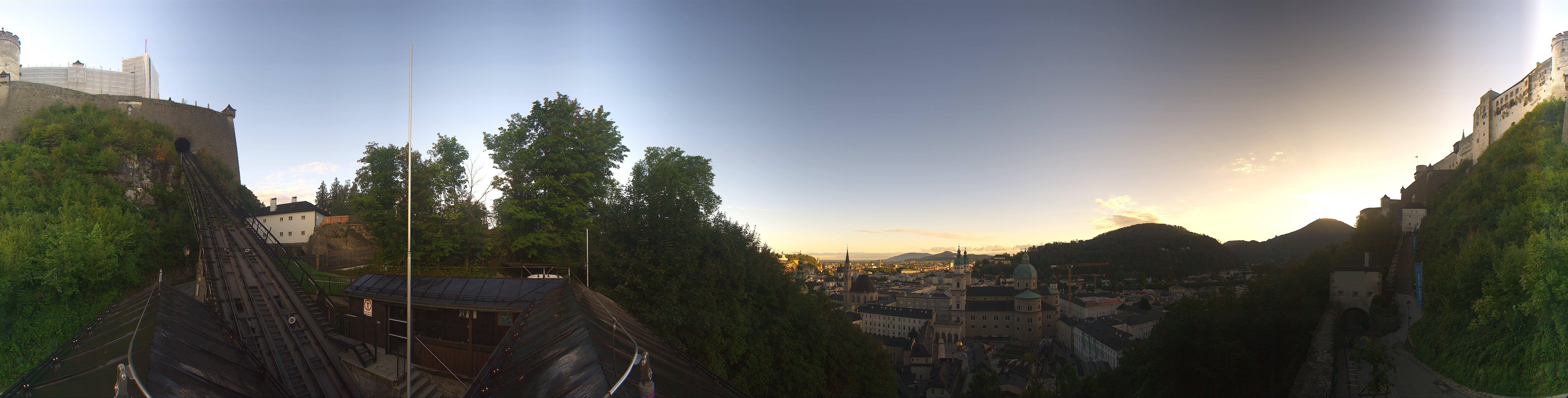 Archiv Foto Webcam Panorama Salzburg Festungsbahn