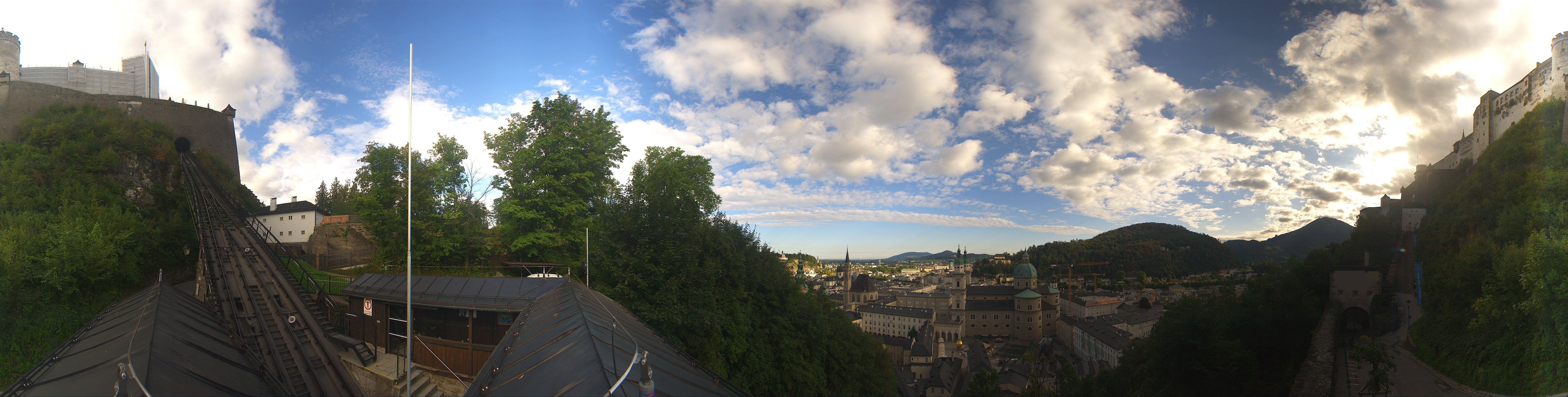 Archiv Foto Webcam Panorama Salzburg Festungsbahn