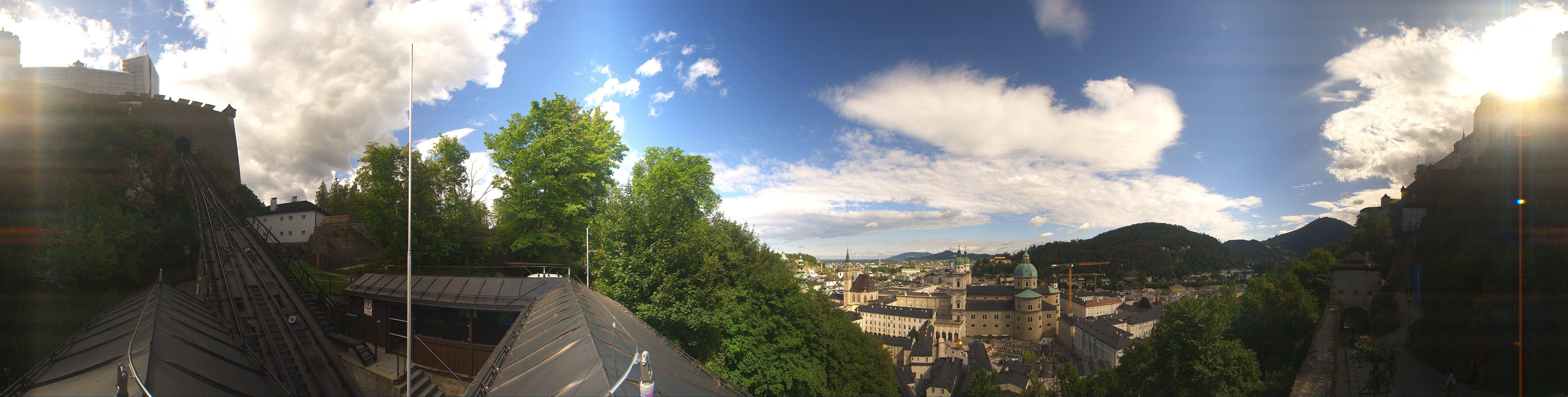 Archiv Foto Webcam Panorama Salzburg Festungsbahn