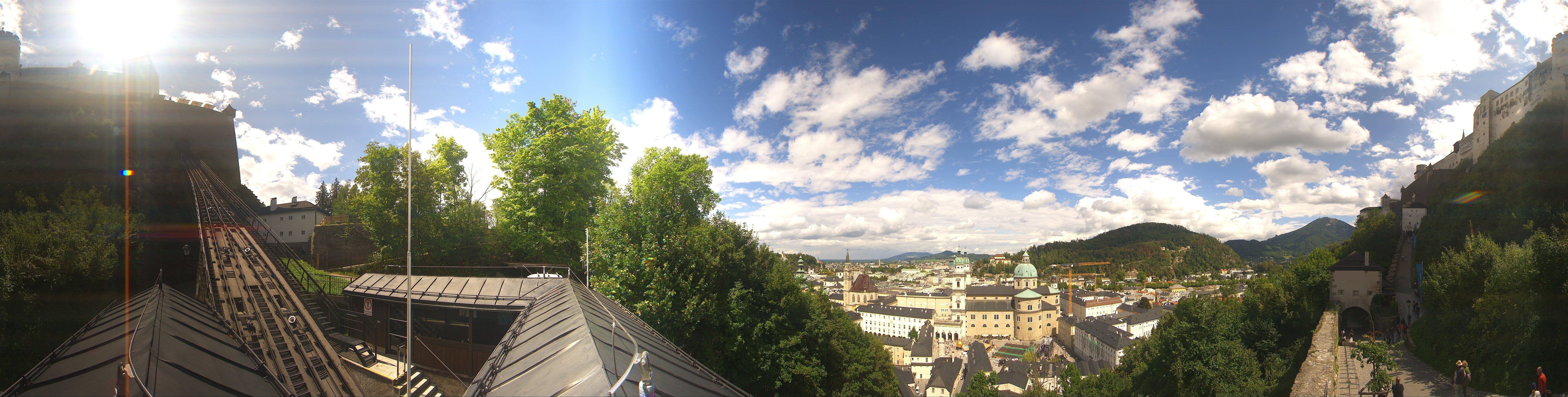 Archiv Foto Webcam Panorama Salzburg Festungsbahn
