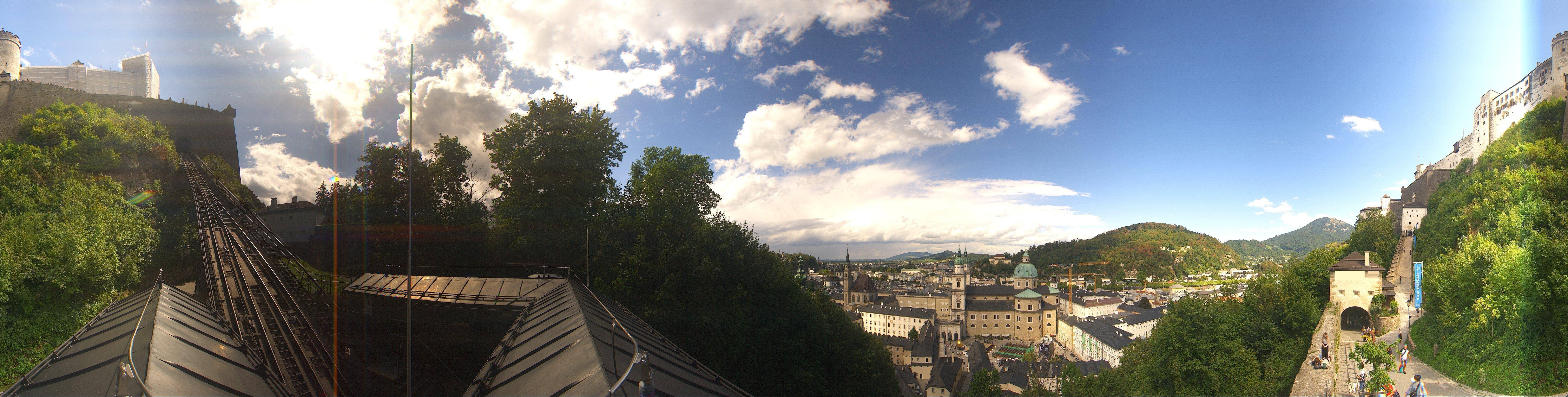 Archiv Foto Webcam Panorama Salzburg Festungsbahn