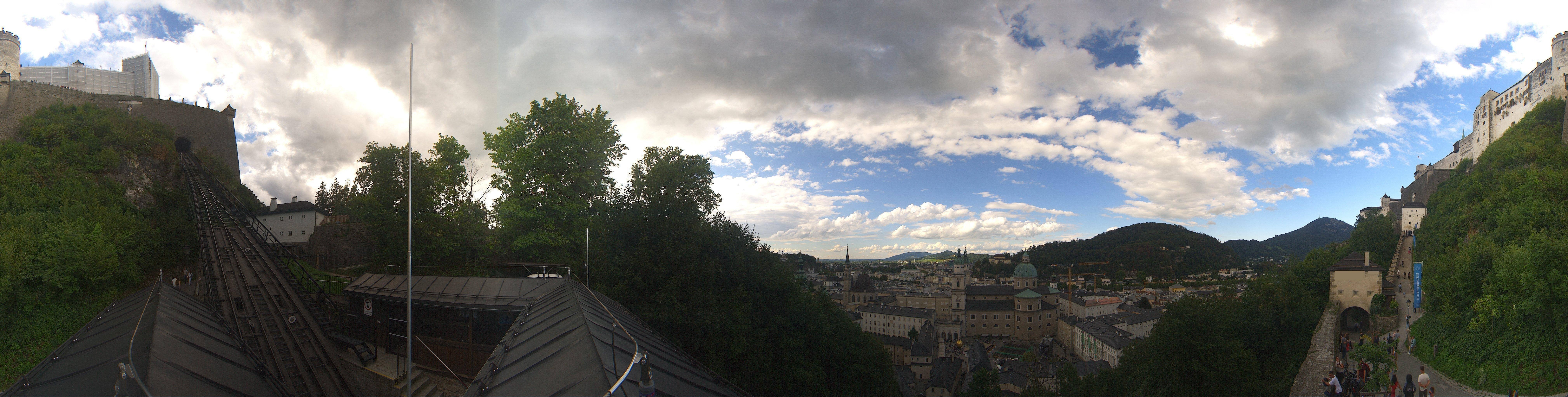 Archiv Foto Webcam Panorama Salzburg Festungsbahn