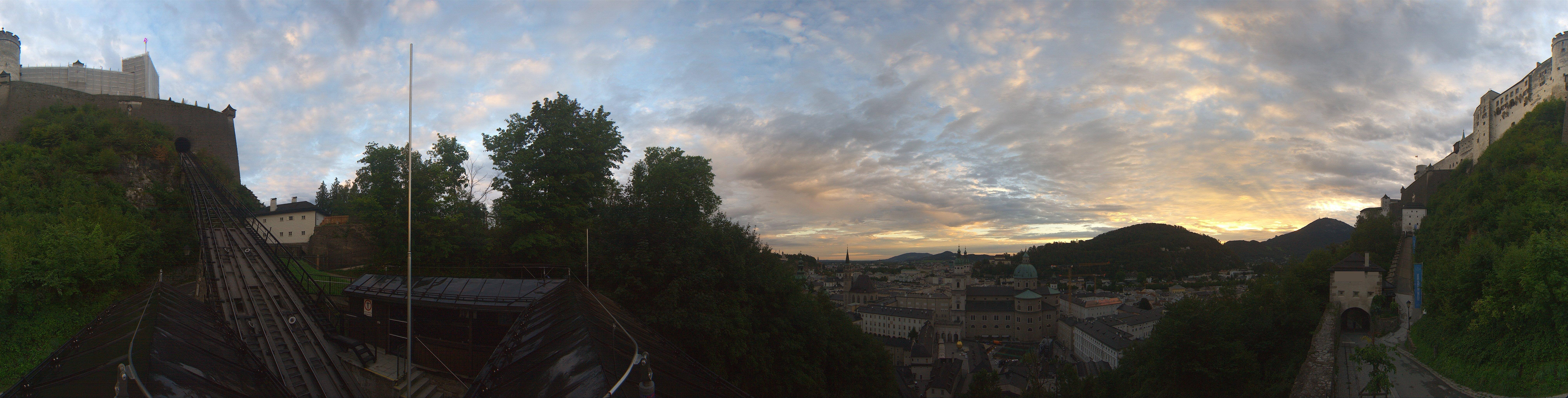 Archiv Foto Webcam Panorama Salzburg Festungsbahn