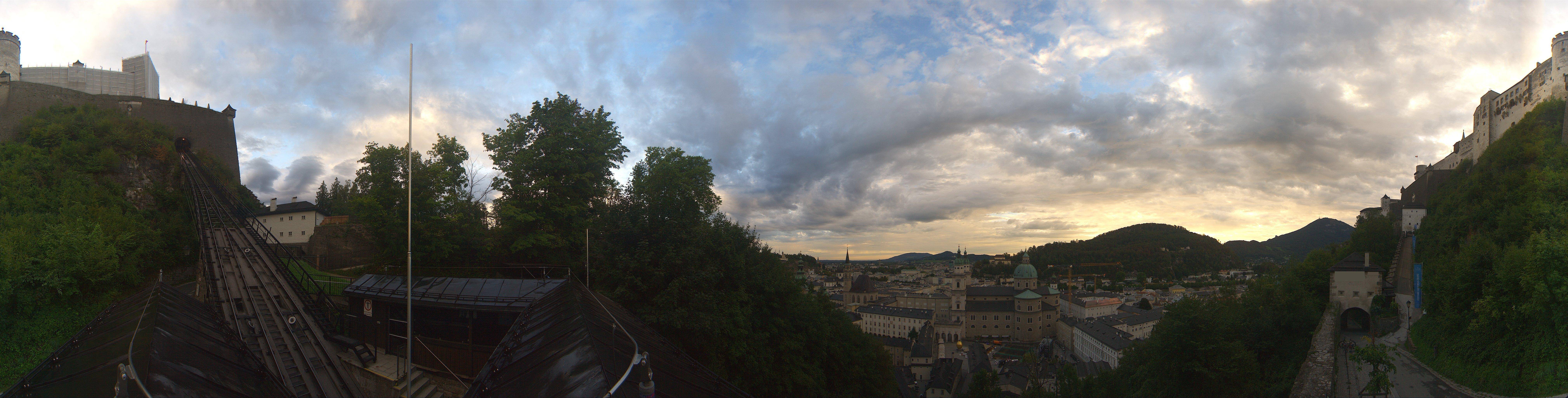 Archiv Foto Webcam Panorama Salzburg Festungsbahn