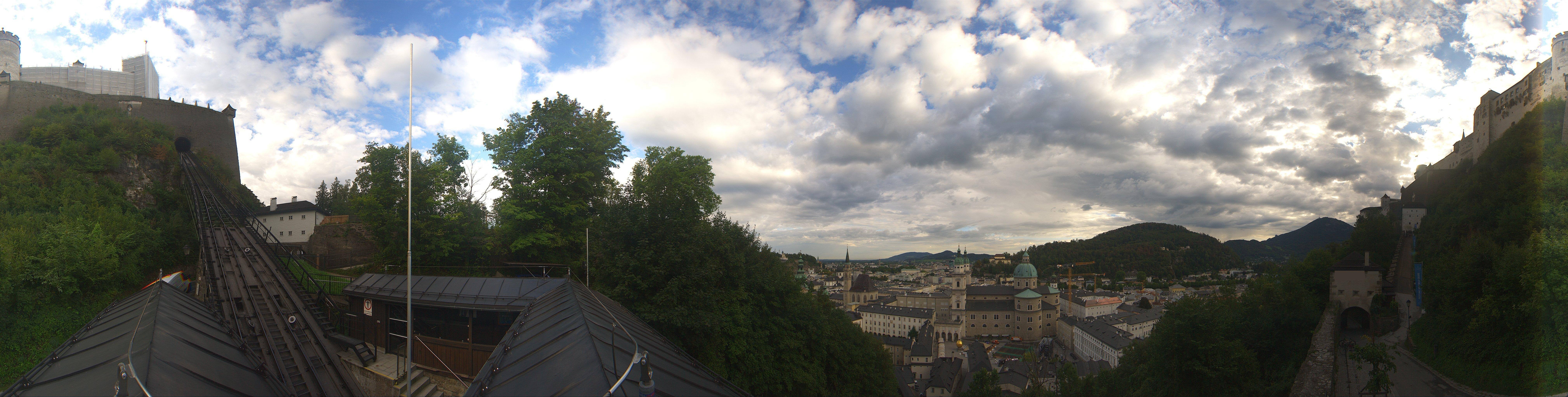 Archiv Foto Webcam Panorama Salzburg Festungsbahn