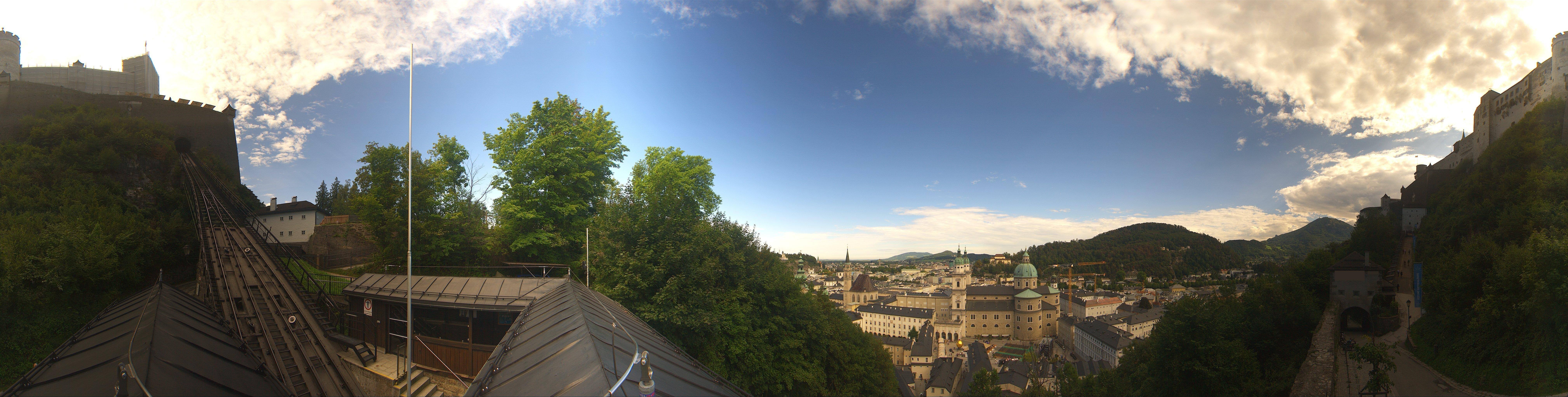 Archiv Foto Webcam Panorama Salzburg Festungsbahn