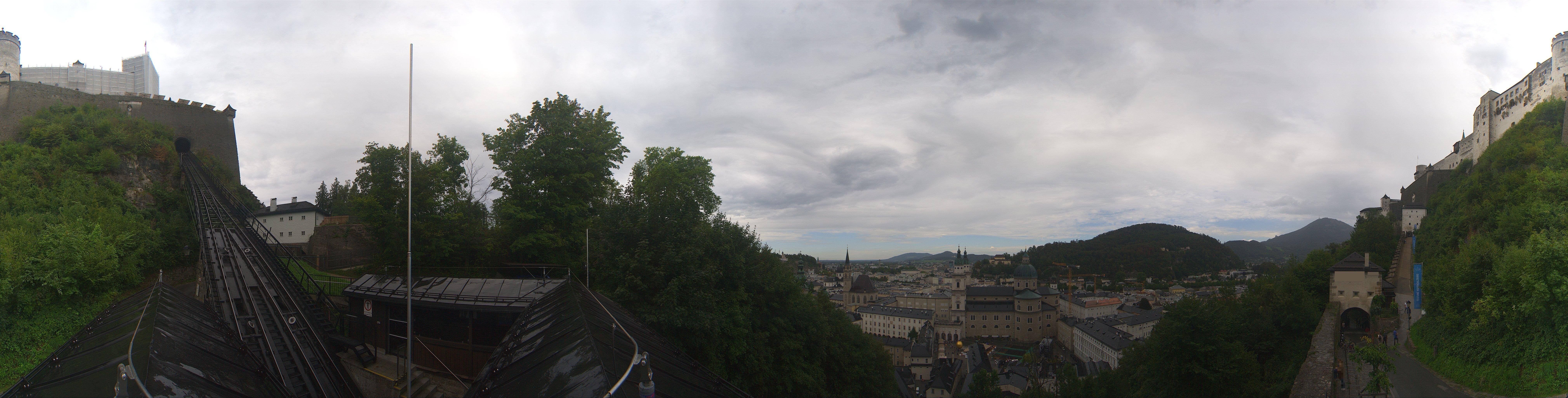 Archiv Foto Webcam Panorama Salzburg Festungsbahn
