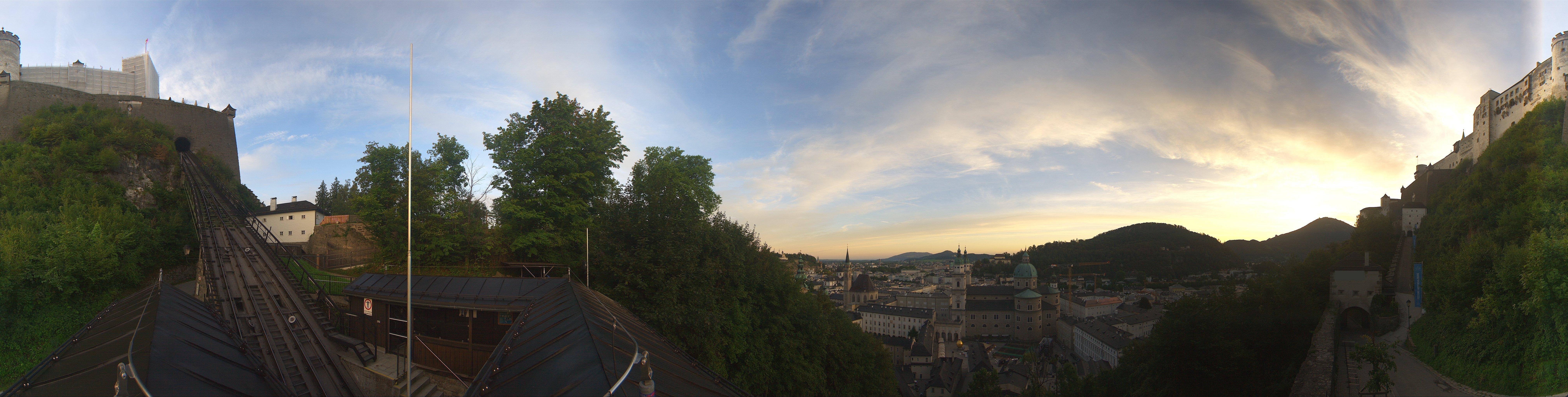 Archiv Foto Webcam Panorama Salzburg Festungsbahn