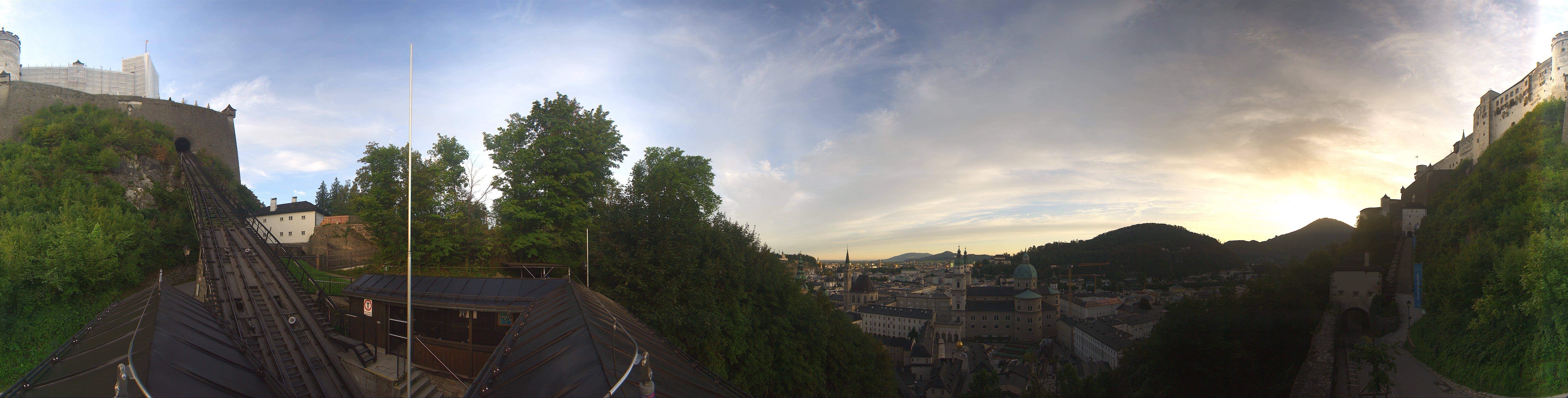 Archiv Foto Webcam Panorama Salzburg Festungsbahn