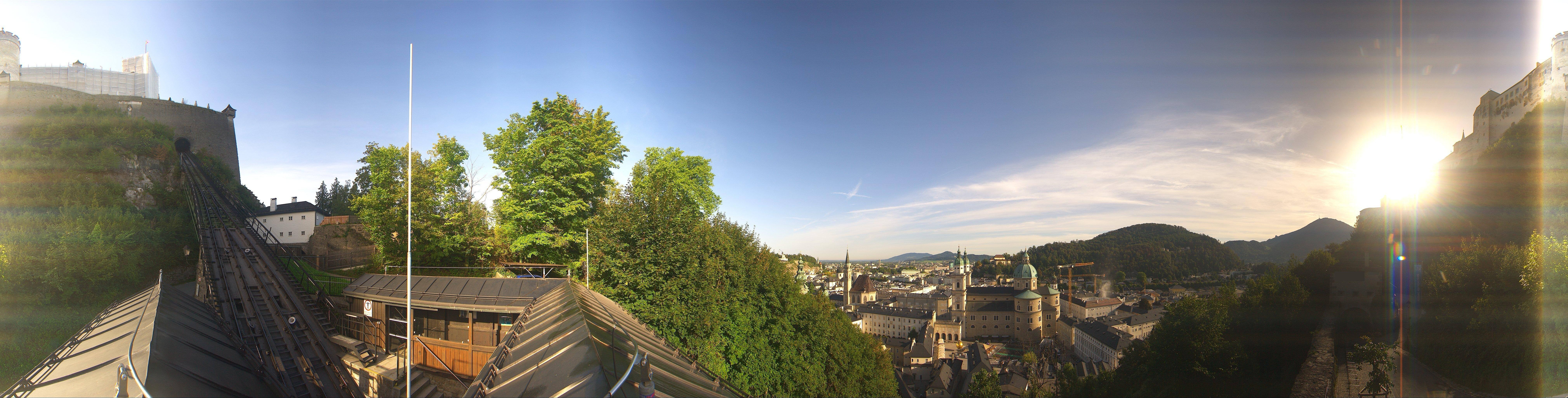 Archiv Foto Webcam Panorama Salzburg Festungsbahn
