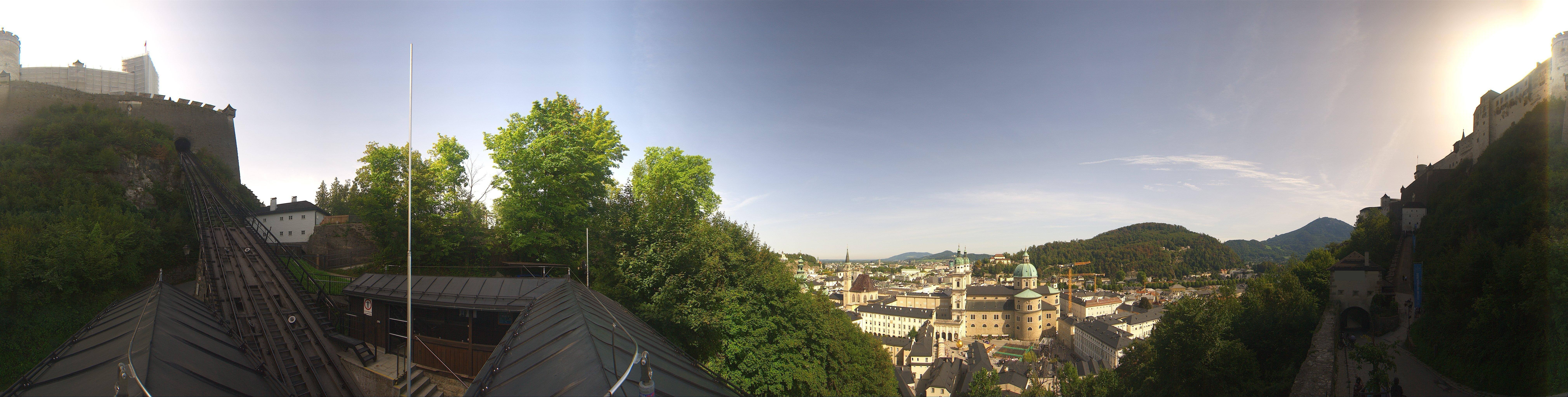 Archiv Foto Webcam Panorama Salzburg Festungsbahn
