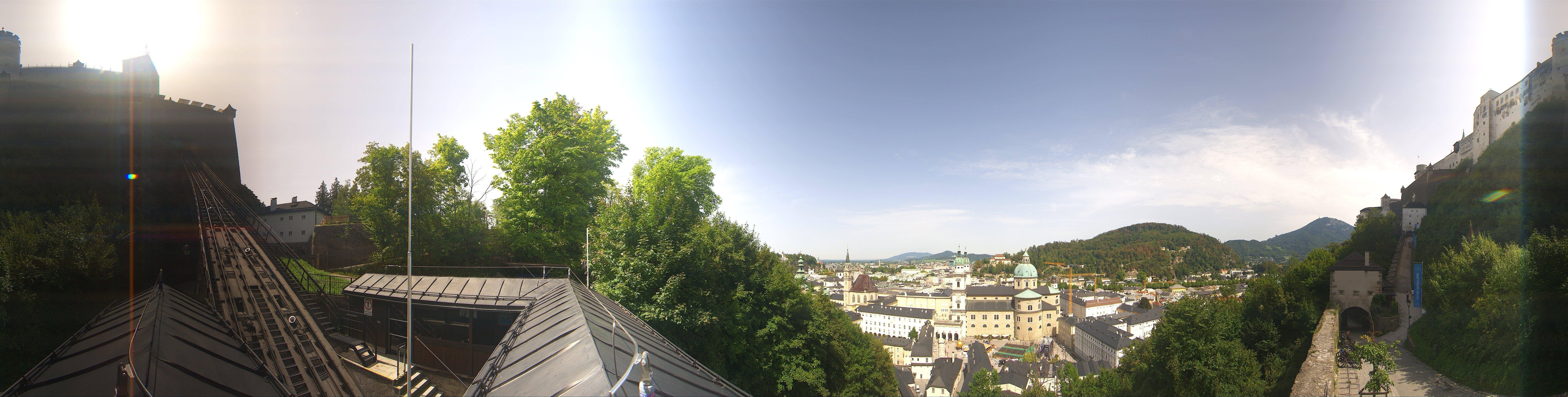 Archiv Foto Webcam Panorama Salzburg Festungsbahn
