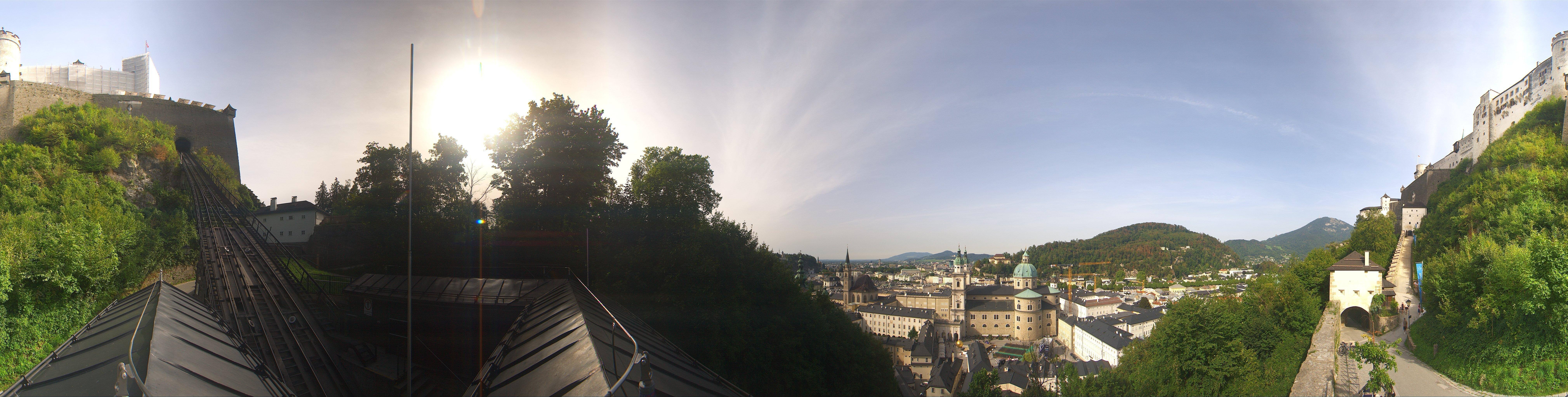 Archiv Foto Webcam Panorama Salzburg Festungsbahn