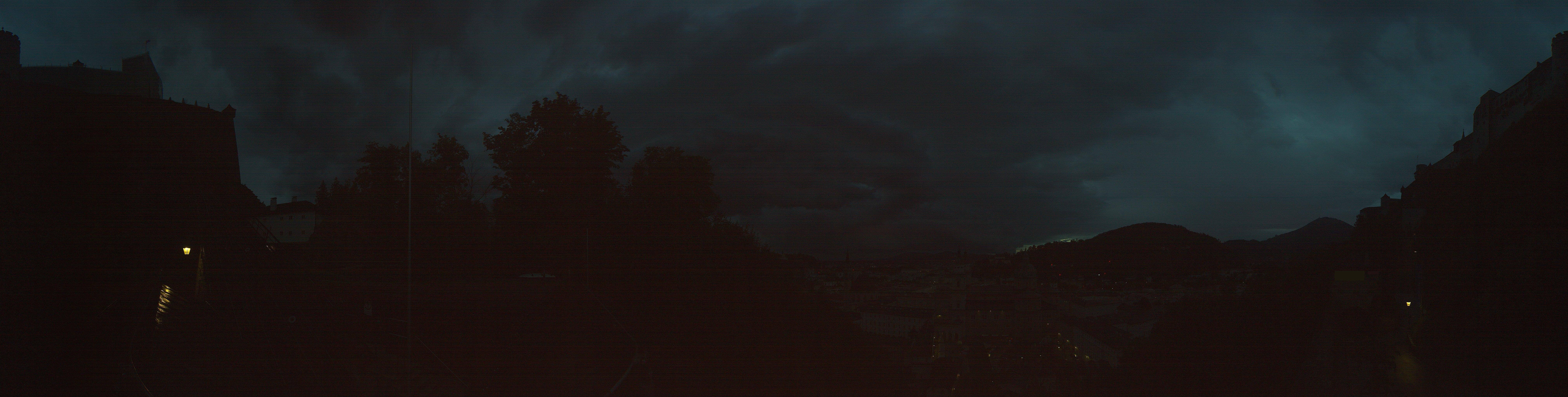 Archived image Webcam Panoramic view from Salzburg funicular