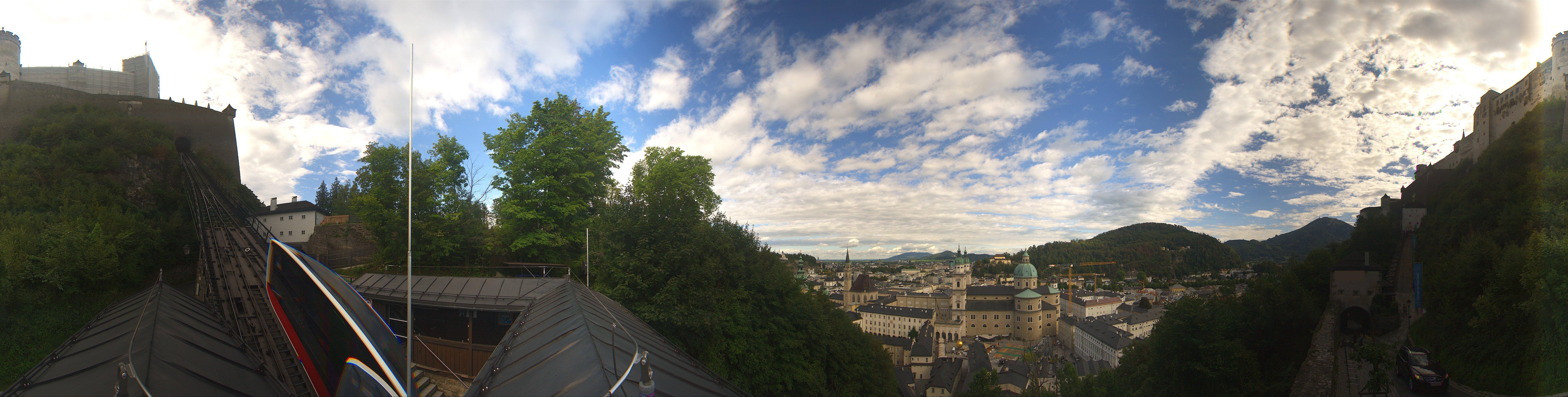 Archiv Foto Webcam Panorama Salzburg Festungsbahn