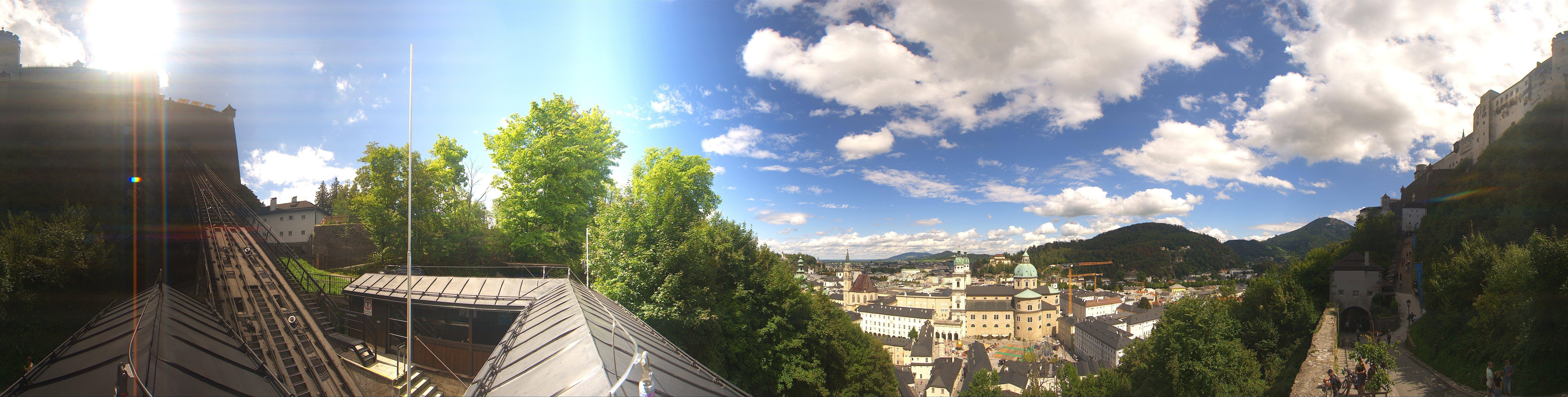 Archiv Foto Webcam Panorama Salzburg Festungsbahn