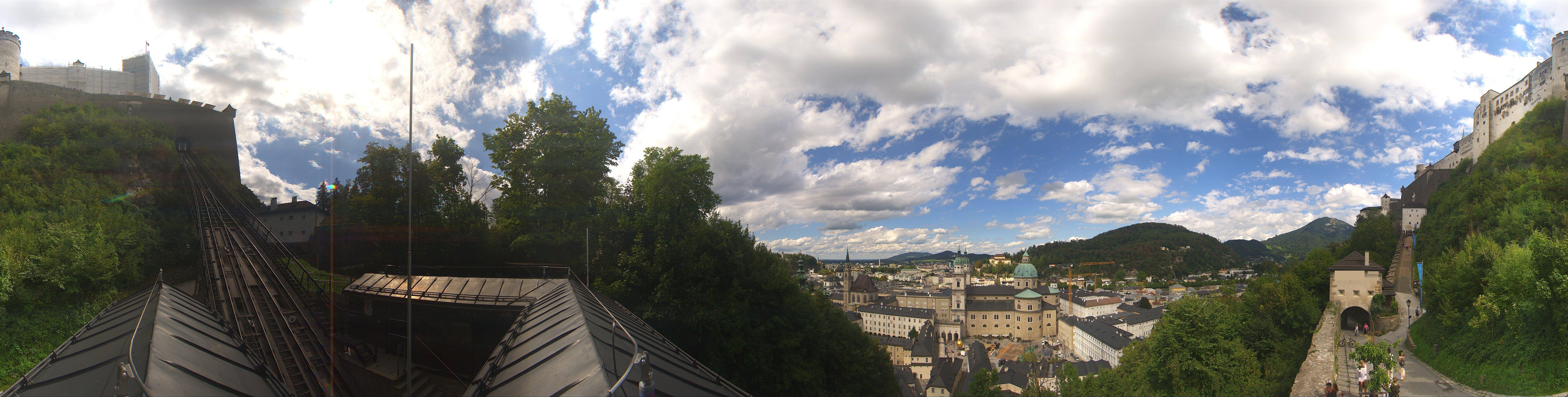 Archiv Foto Webcam Panorama Salzburg Festungsbahn