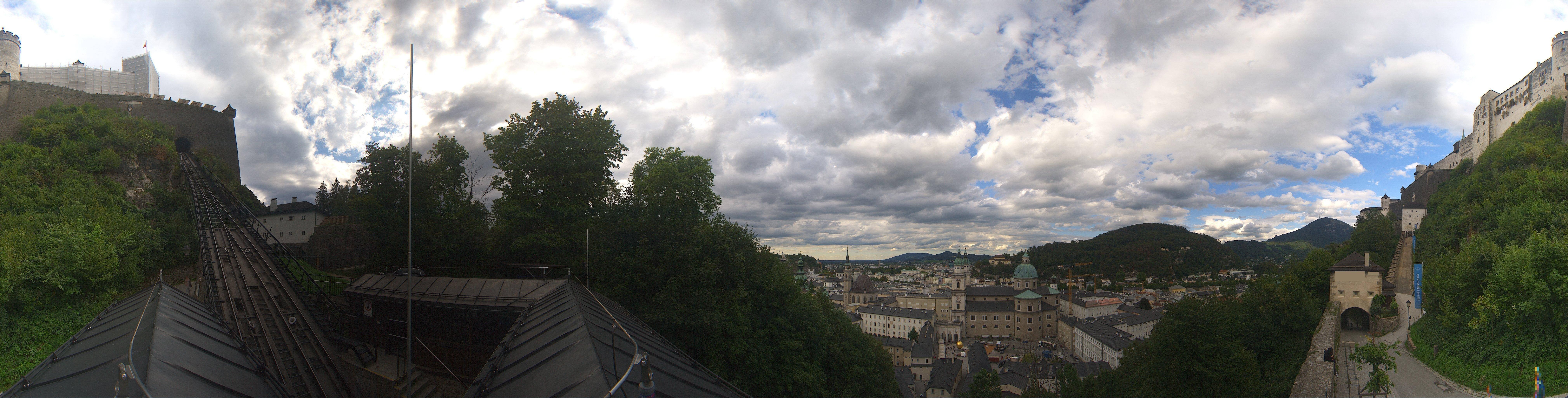 Archiv Foto Webcam Panorama Salzburg Festungsbahn