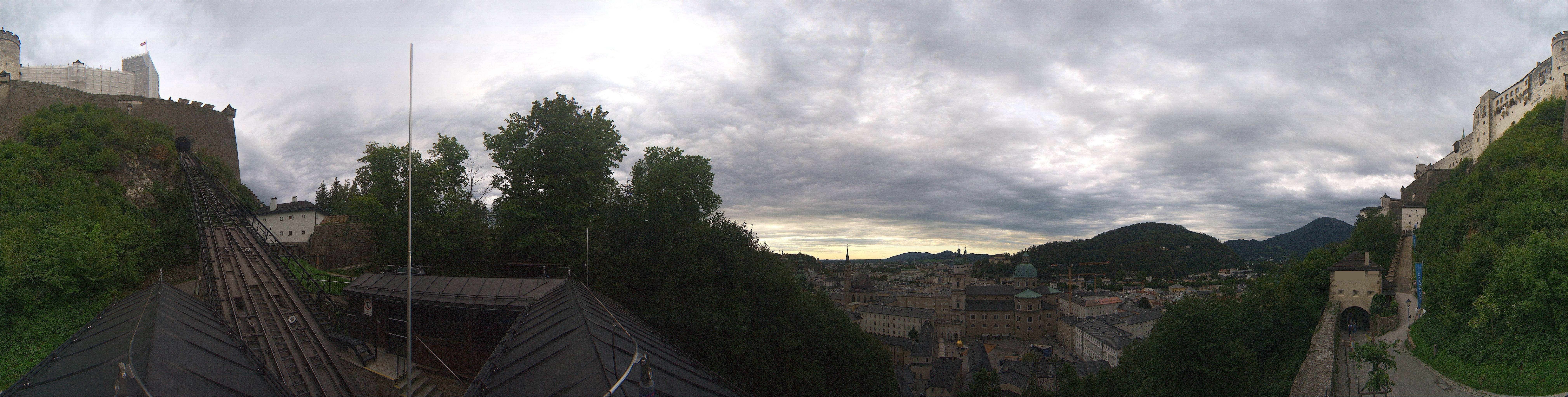 Archiv Foto Webcam Panorama Salzburg Festungsbahn