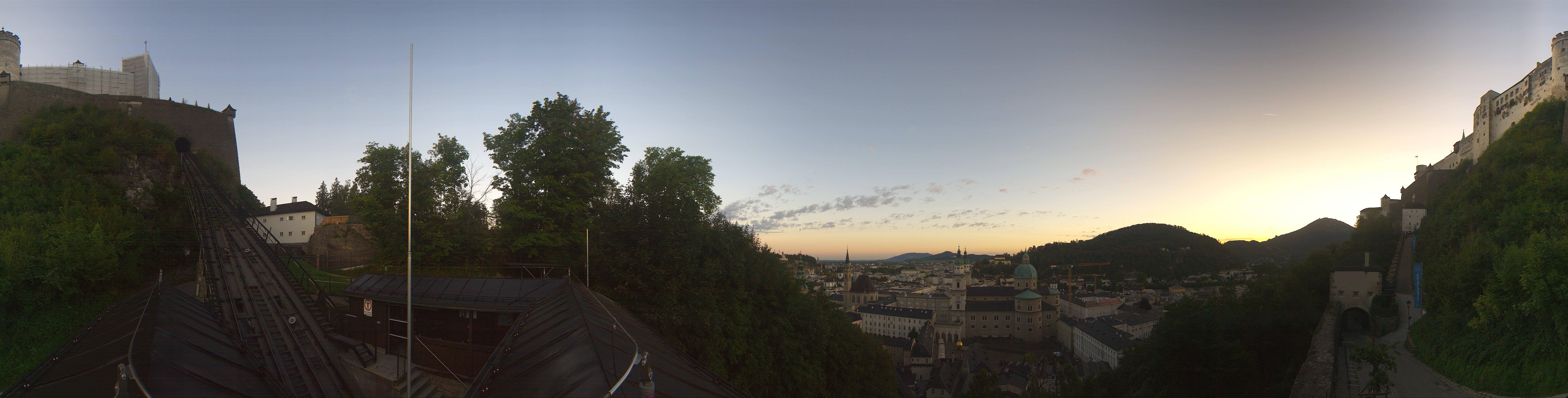 Archiv Foto Webcam Panorama Salzburg Festungsbahn