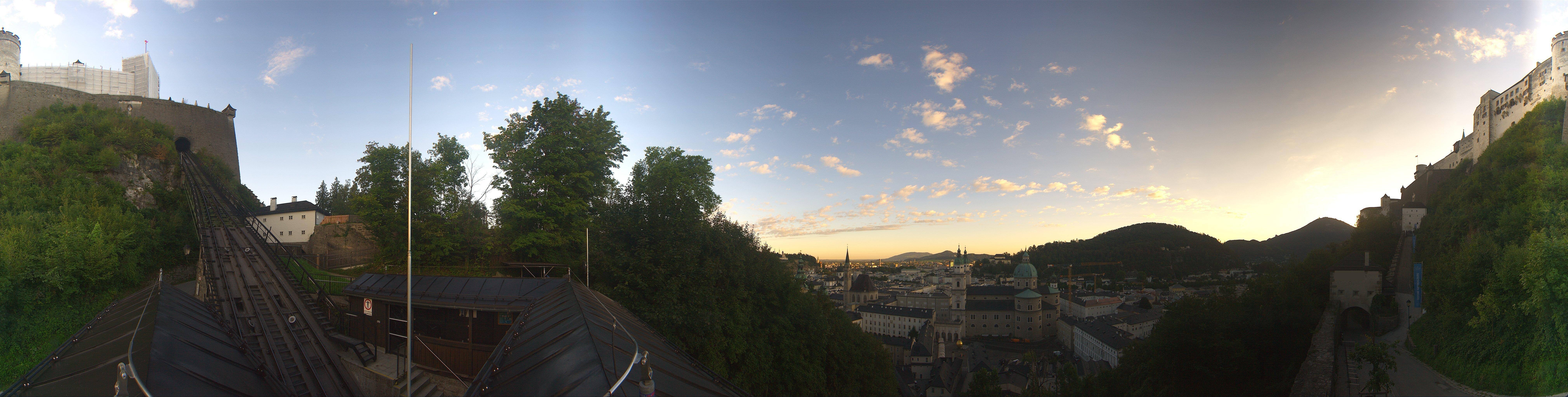 Archiv Foto Webcam Panorama Salzburg Festungsbahn