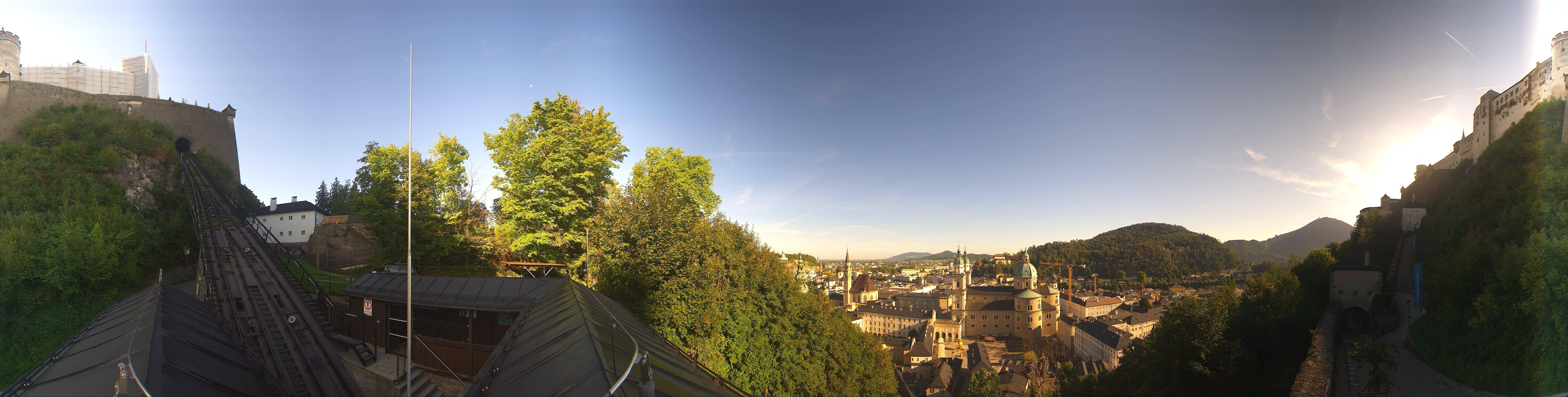 Archiv Foto Webcam Panorama Salzburg Festungsbahn