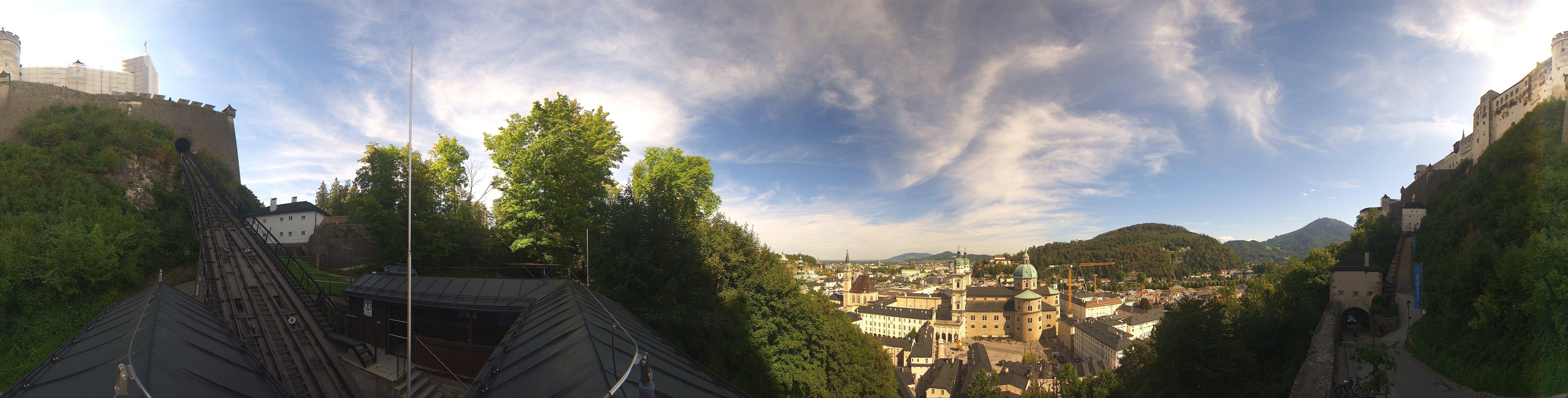 Archiv Foto Webcam Panorama Salzburg Festungsbahn