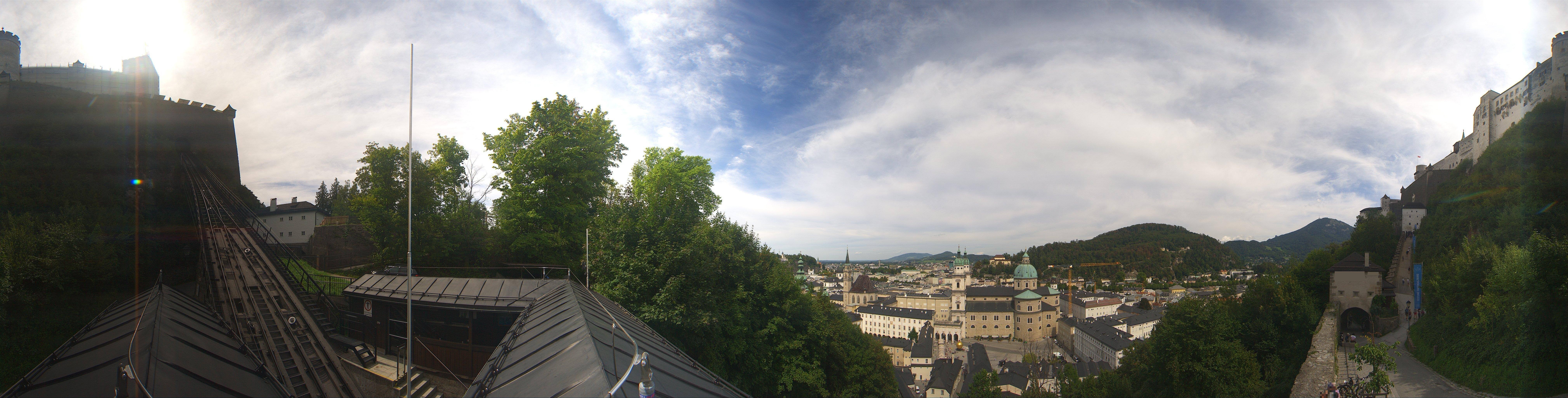 Archiv Foto Webcam Panorama Salzburg Festungsbahn