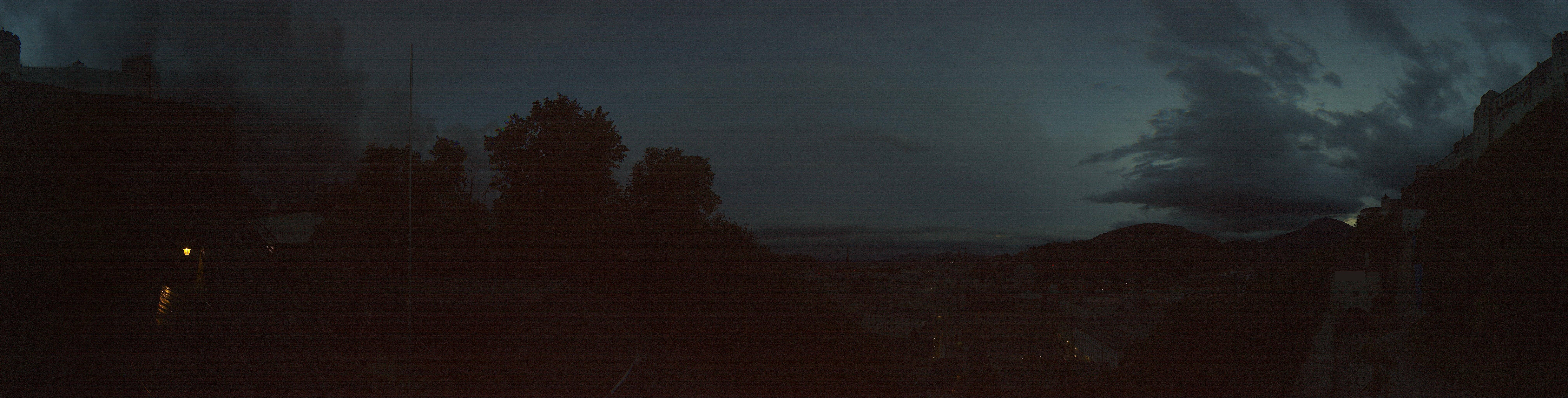 Archived image Webcam Panoramic view from Salzburg funicular