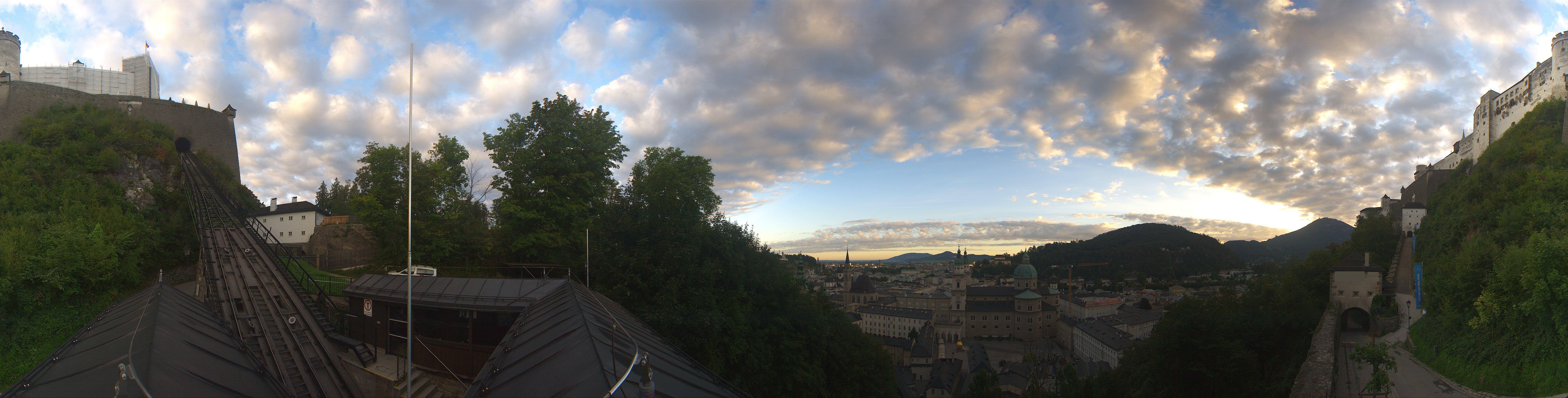 Archiv Foto Webcam Panorama Salzburg Festungsbahn