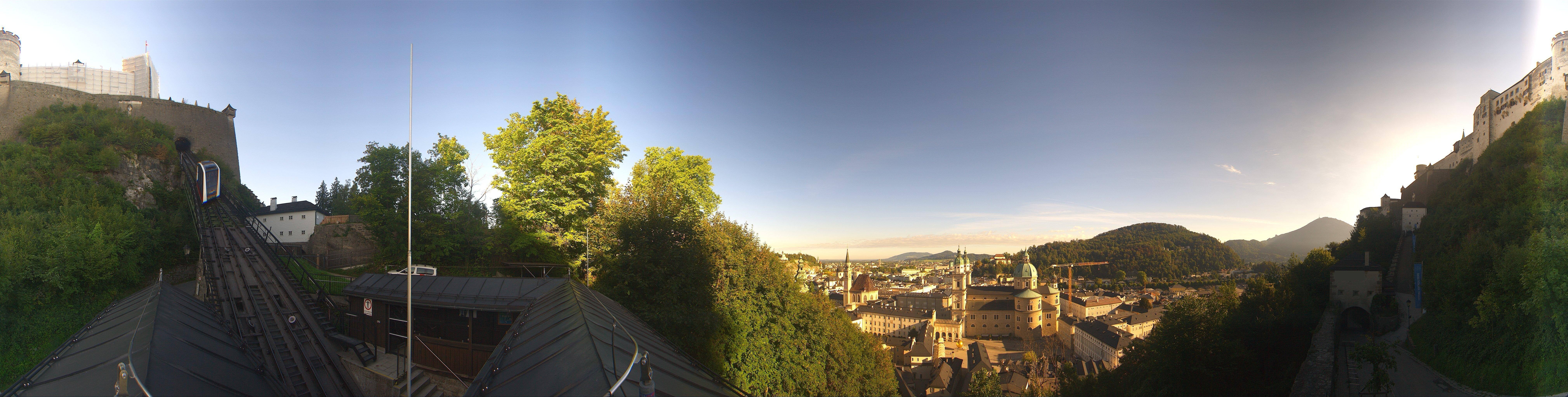 Archiv Foto Webcam Panorama Salzburg Festungsbahn