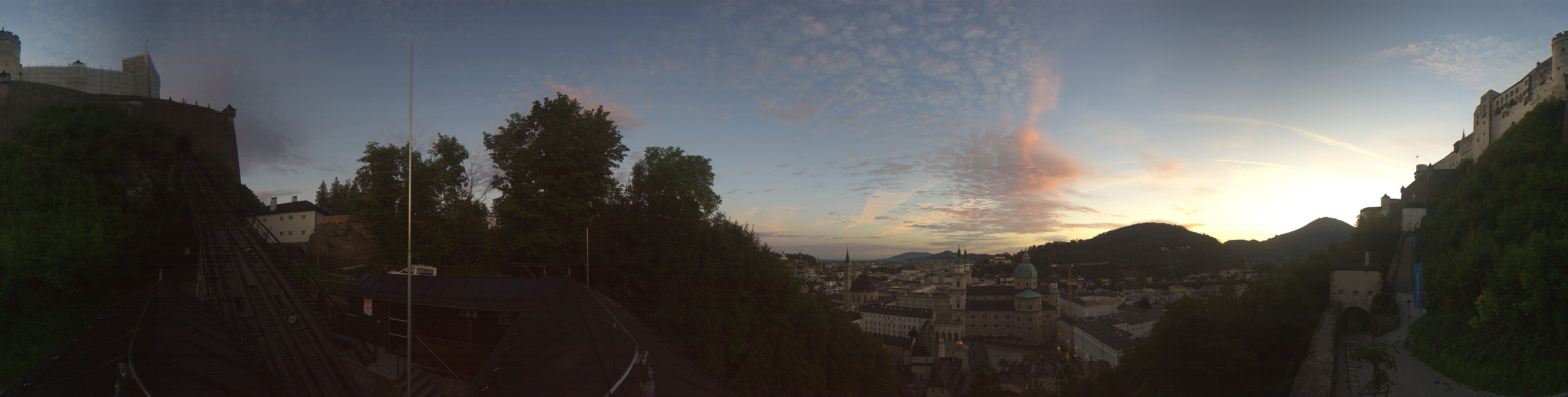 Archiv Foto Webcam Panorama Salzburg Festungsbahn