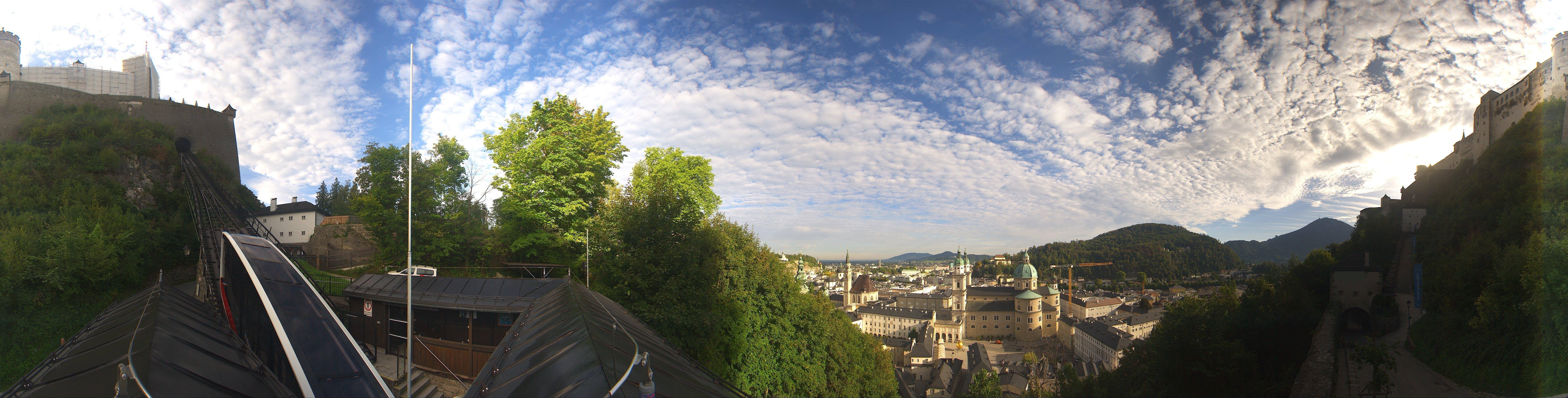 Archiv Foto Webcam Panorama Salzburg Festungsbahn
